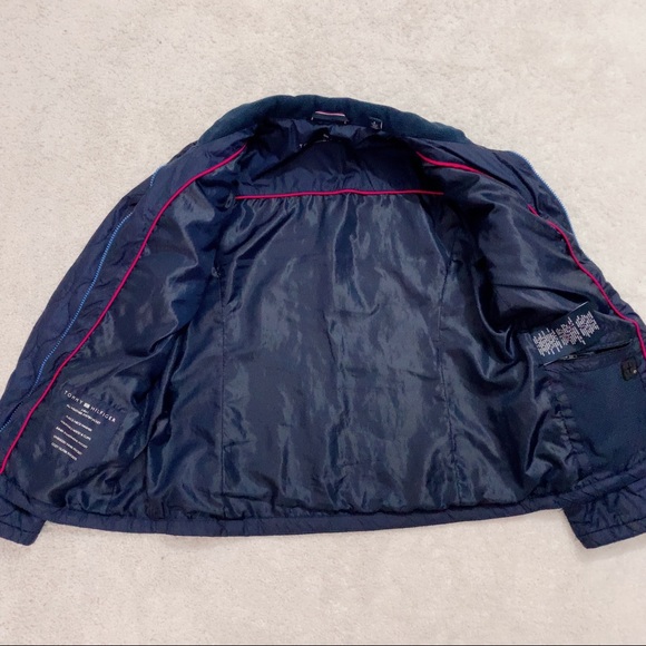 Tommy Hilfiger Navy Blue Quilted Coat Jacket S - Picture 9 of 11